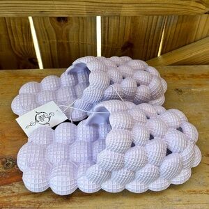 New Sole Mates Bubbly Purple Bubble Slides Size M 8